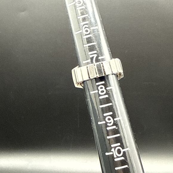 Strada Ring Watch Leopard Cheetah Head Red Crystal Eyes Stretch Band Size 5.5-7 - Picture 8 of 9